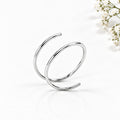 Stainless Steel Spiral Earring (Single Piece)