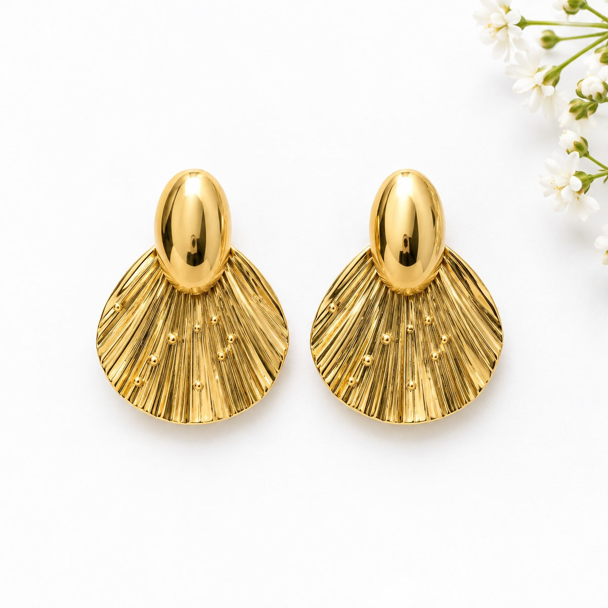 Anti Tarnish Statement Earrings