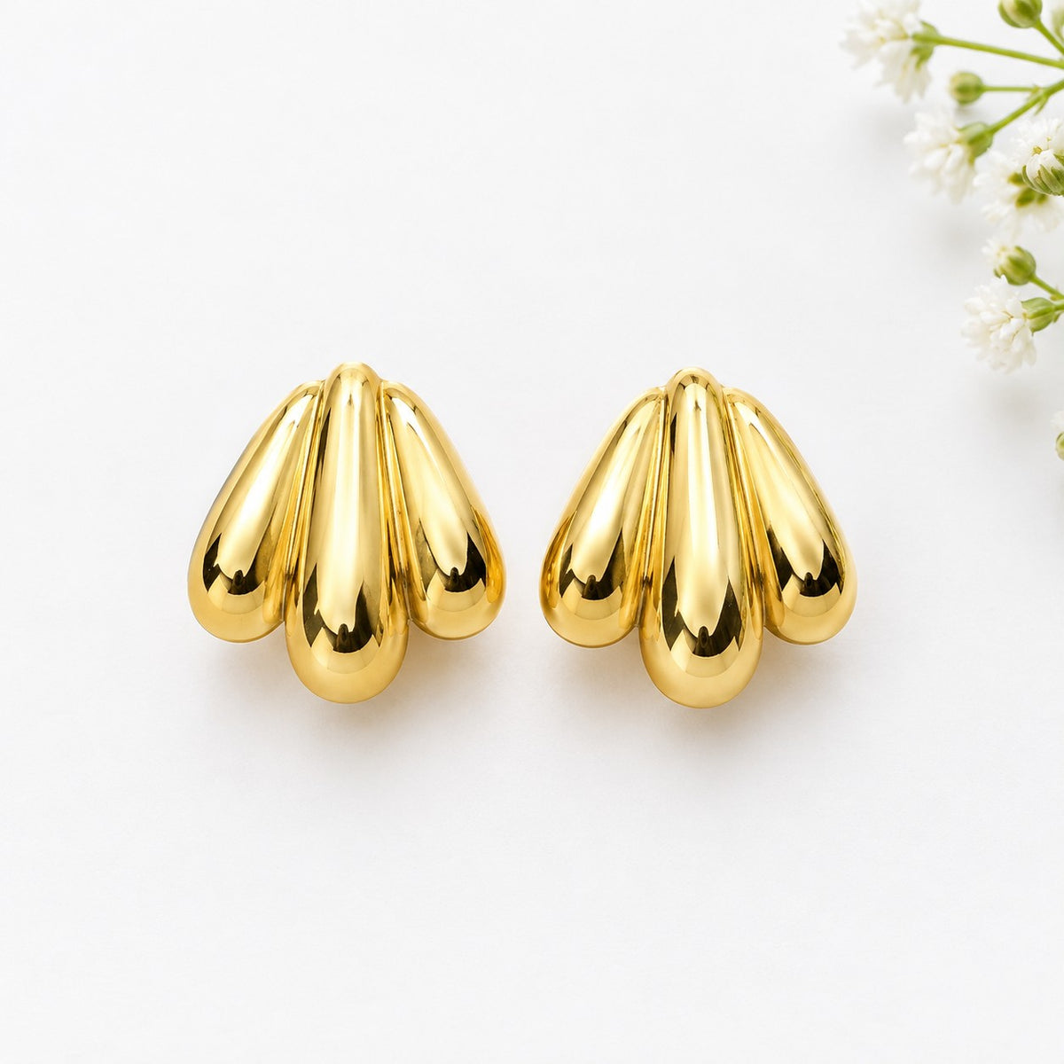 Anti - Tarnish Statement Earrings