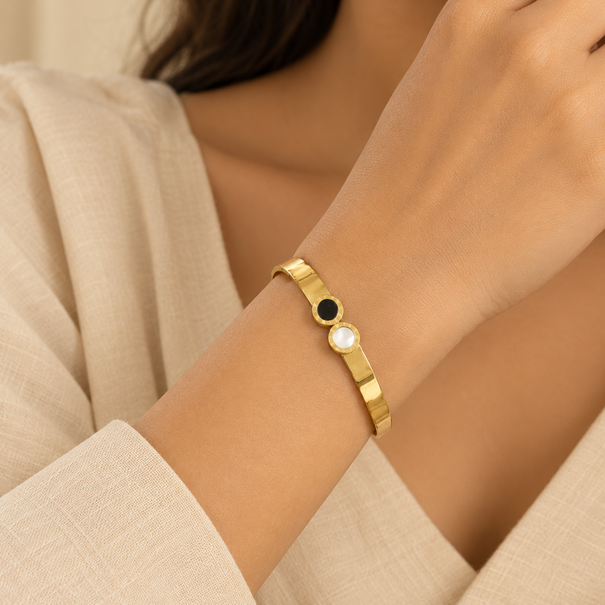 Anti Tarnish Bangle Bracelet