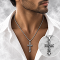 Stainless Steel Chain -  Cross Pendant